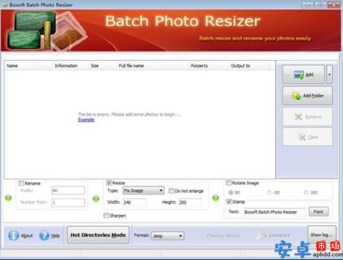 boxoft batch photo resizer免费版 