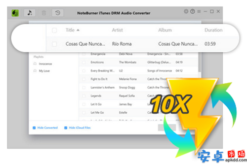 noteburner itunes drm audio converter最新版