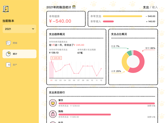 喵喵记账超可爱萌宠记账app最新版