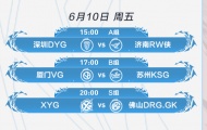 KPL2022夏季常规赛第三日赛程安排